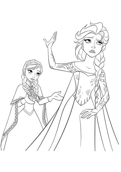 Anna le pide a Elsa