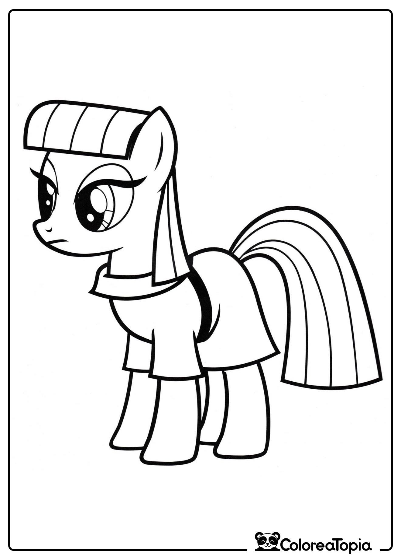 Mod Pie - la hermana de Pinkie - dibujo para colorear