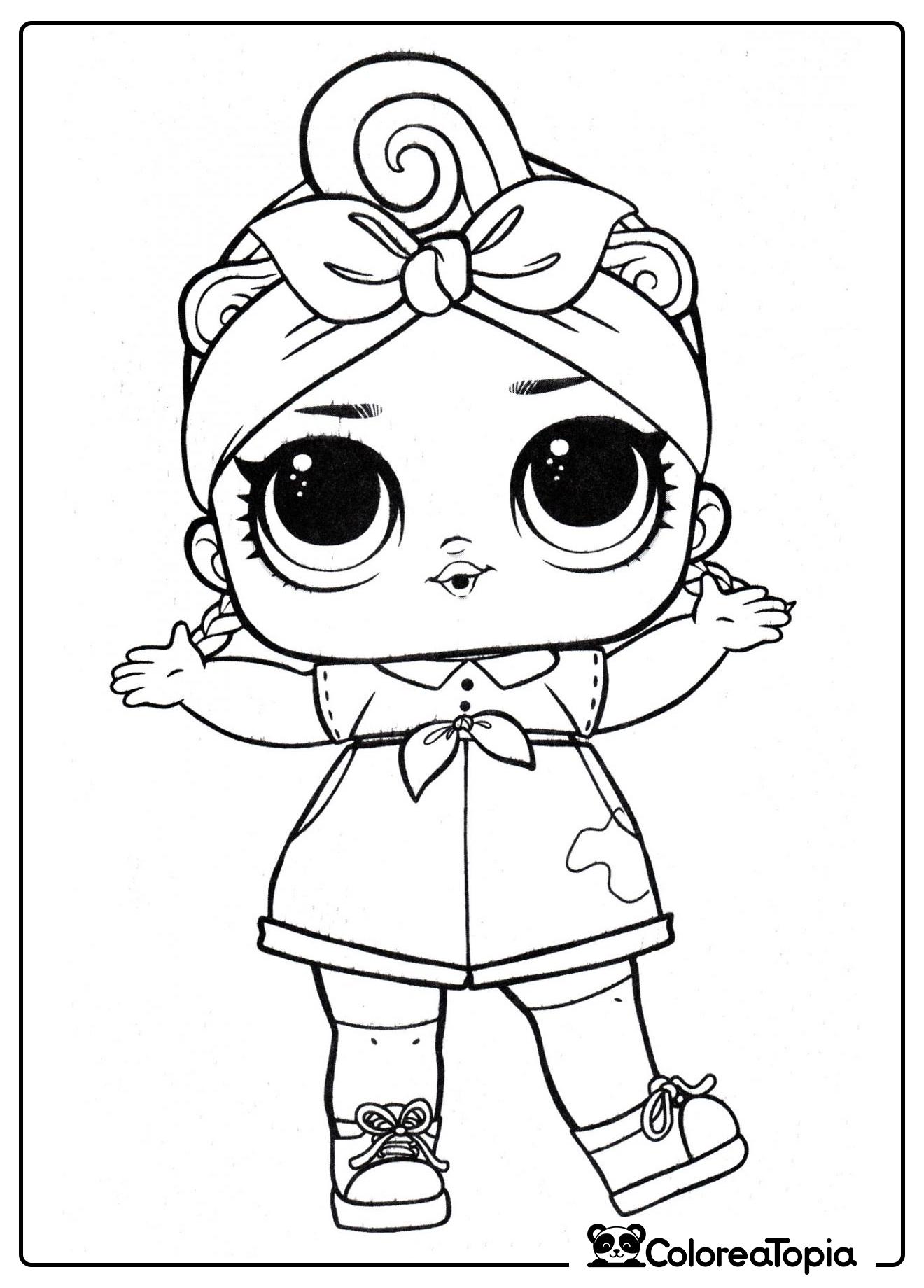 Muñeca LOL - dibujo para colorear