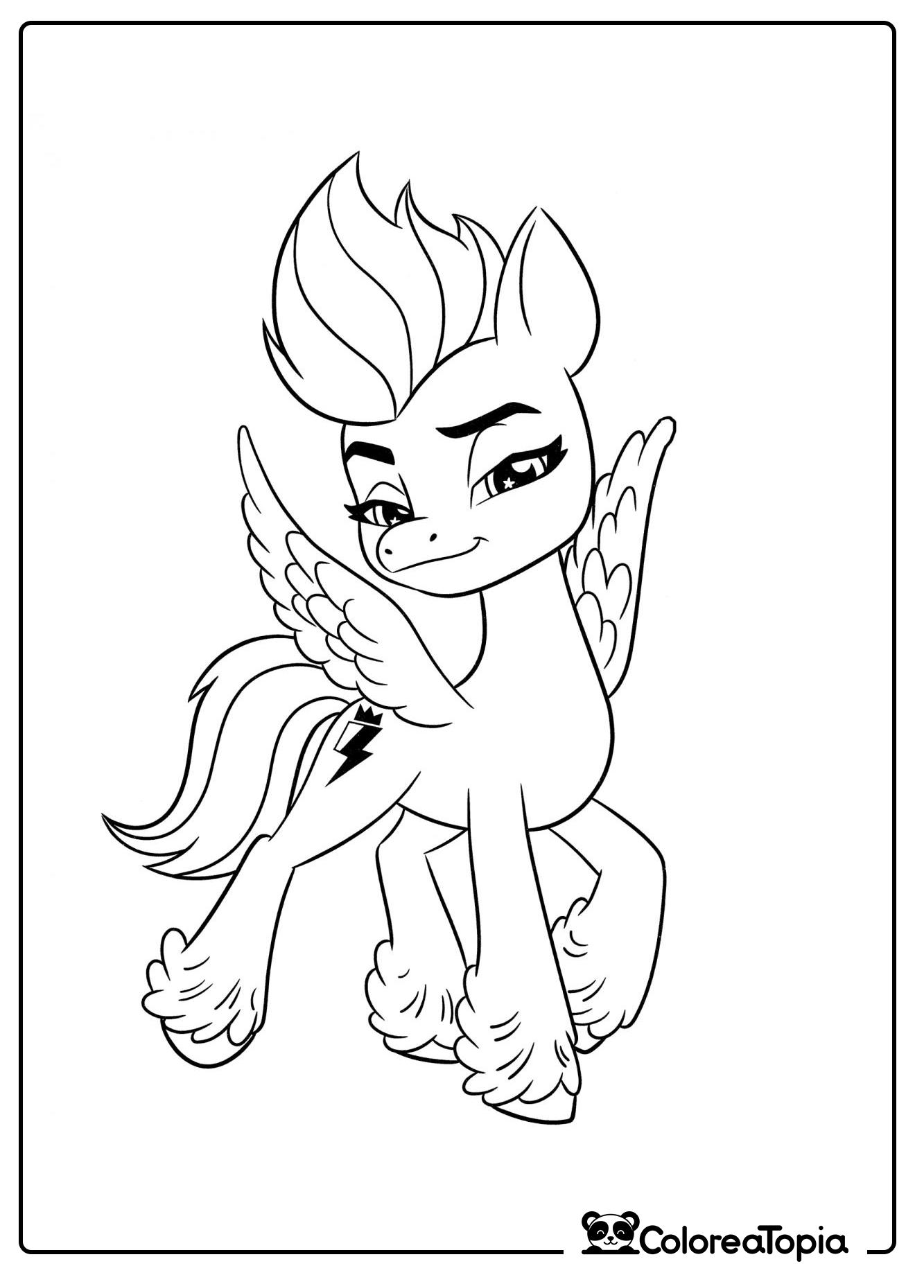 Pegaso Zip Storm - dibujo para colorear