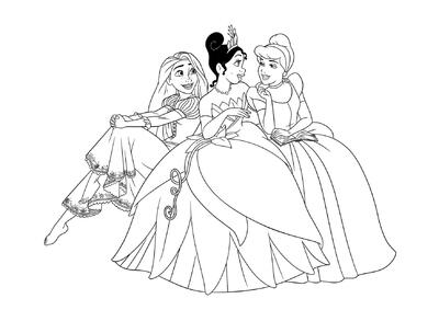 Tiana habla con las princesas