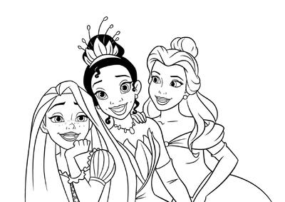 Tímidos Tiana, Rapunzel y Bella