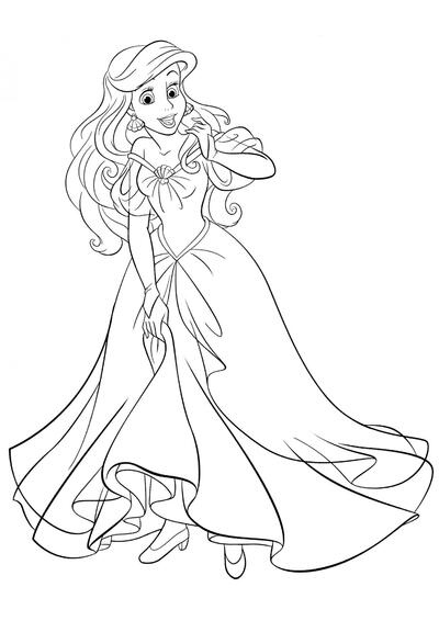 Ariel en vestido