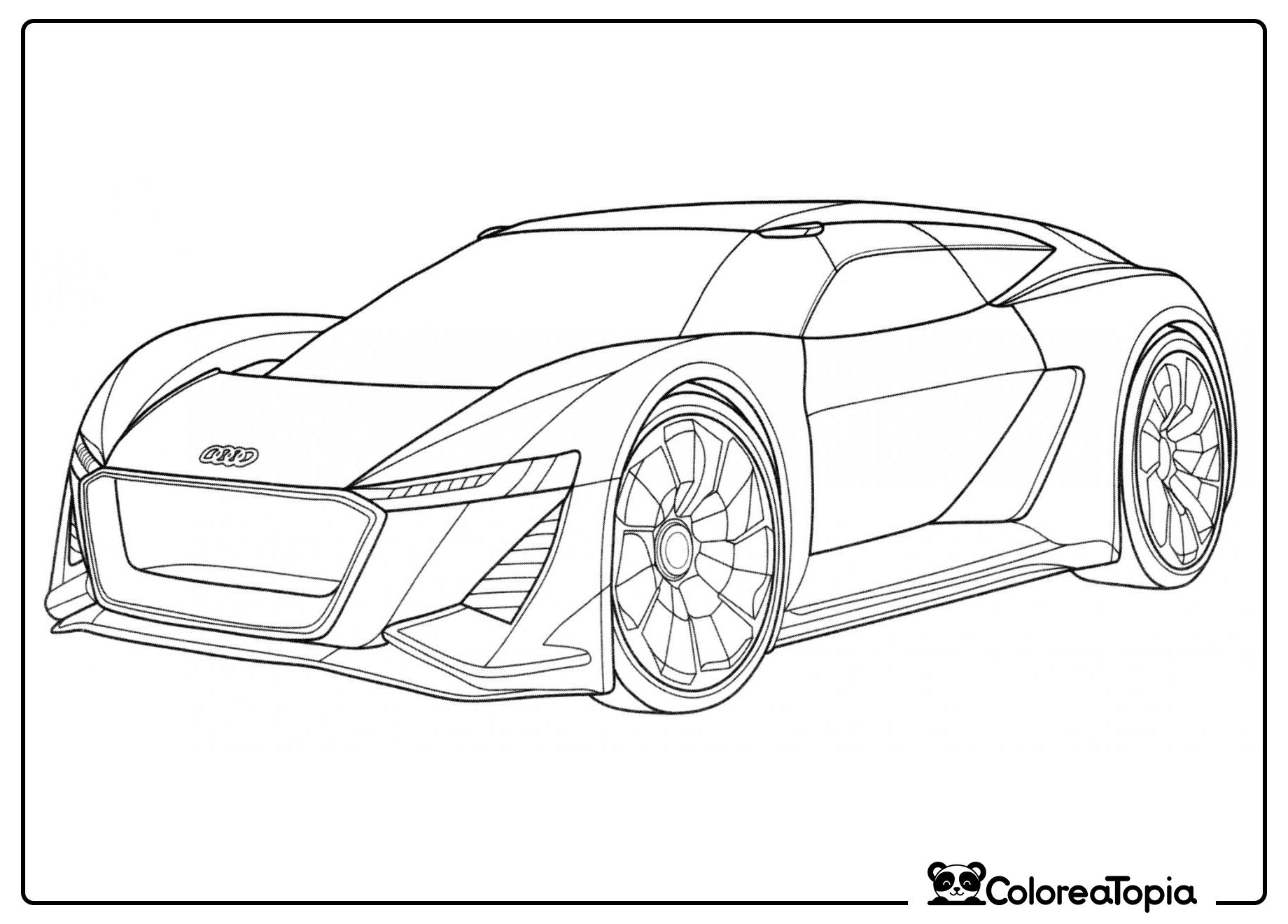 Audi PB18 - dibujo para colorear