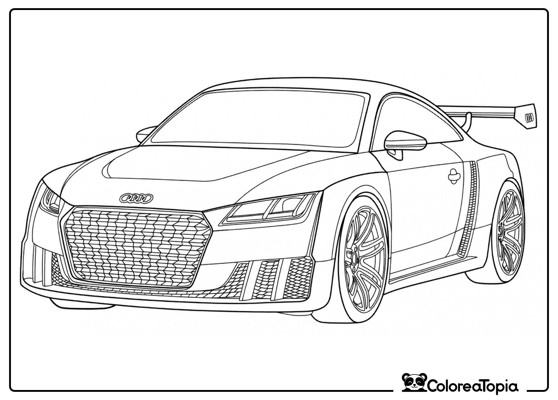 Audi TT clubsport turbo - dibujo para colorear