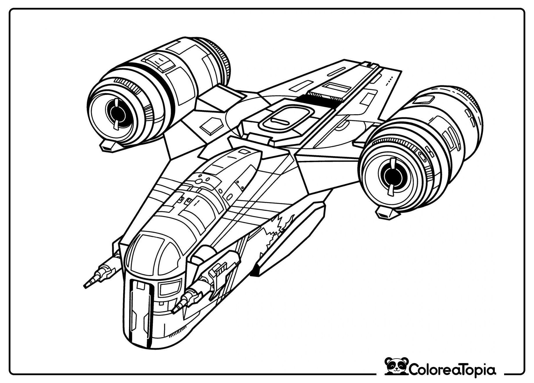 Barco "Hoja de afeitar" - dibujo para colorear