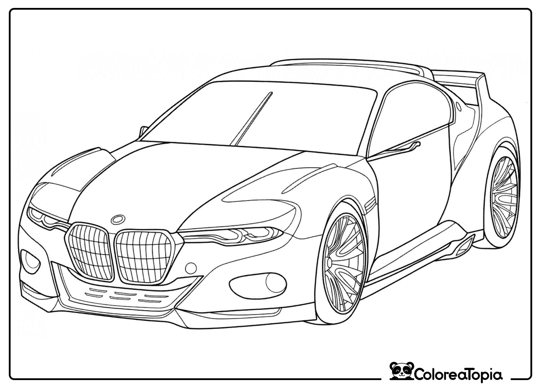 BMW 30 CSL Homenaje - dibujo para colorear