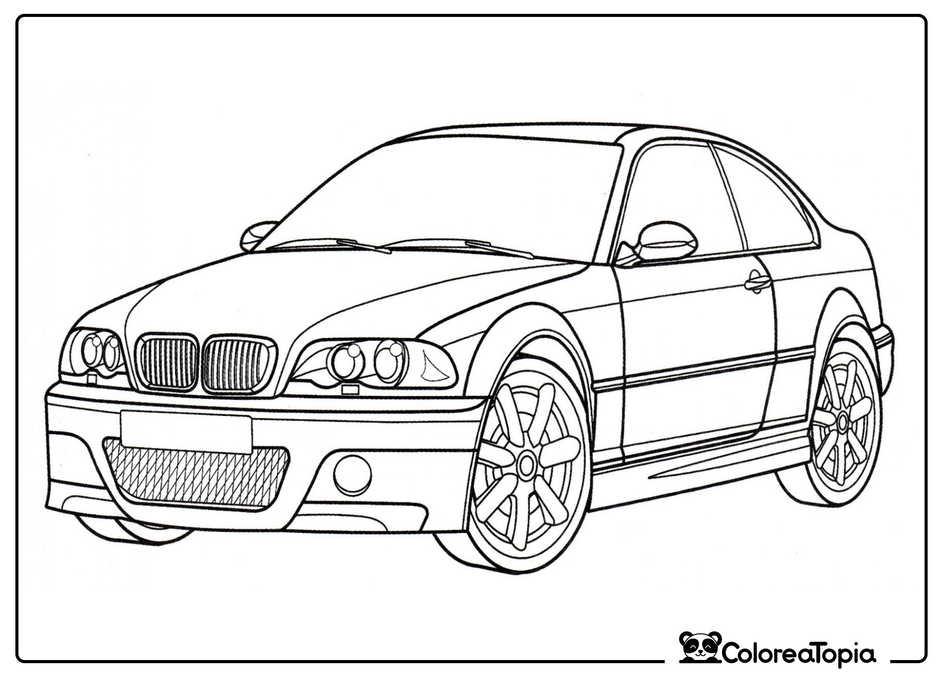 BMW M3 Coupé - dibujo para colorear