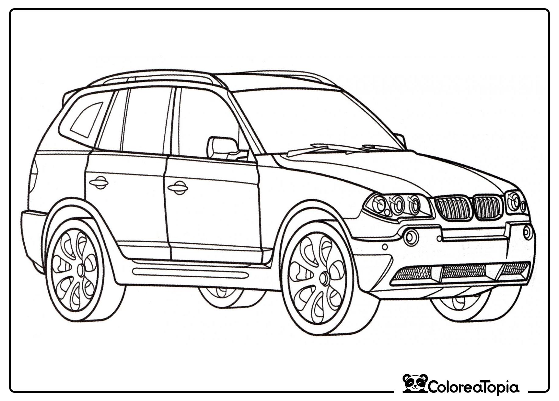 BMW X3 - dibujo para colorear