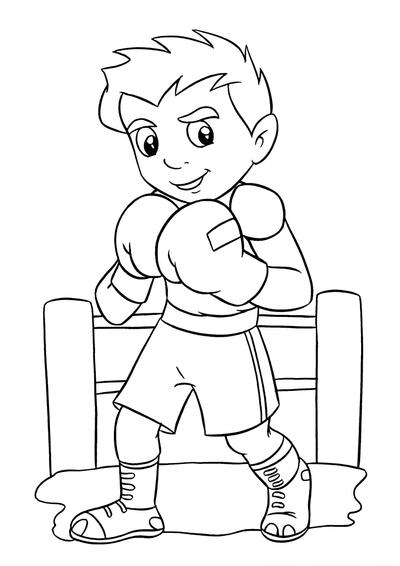Boxeador con guantes