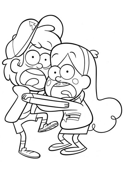 Dipper y Mabel se asustaron
