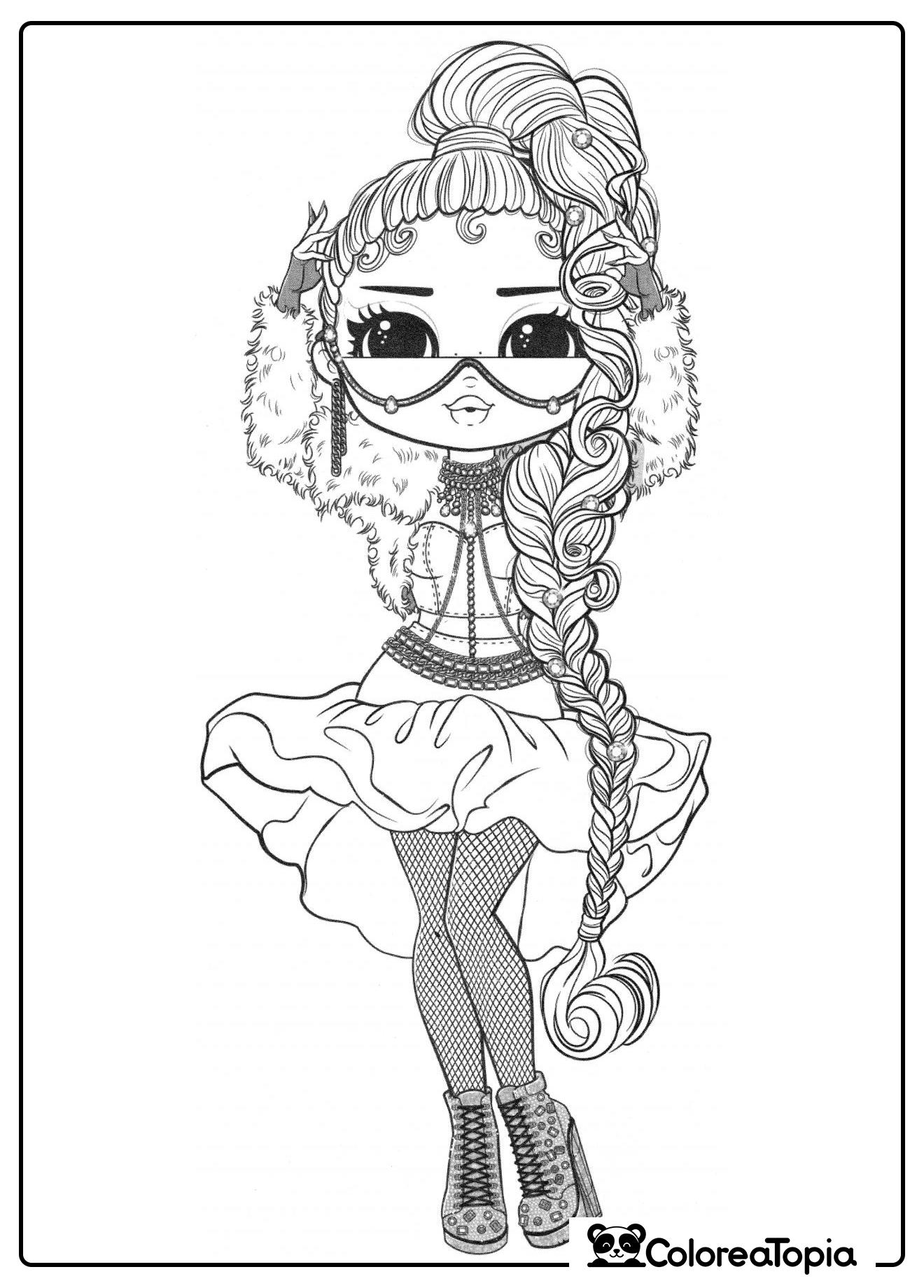 Diva de la Pasarela LOL - dibujo para colorear