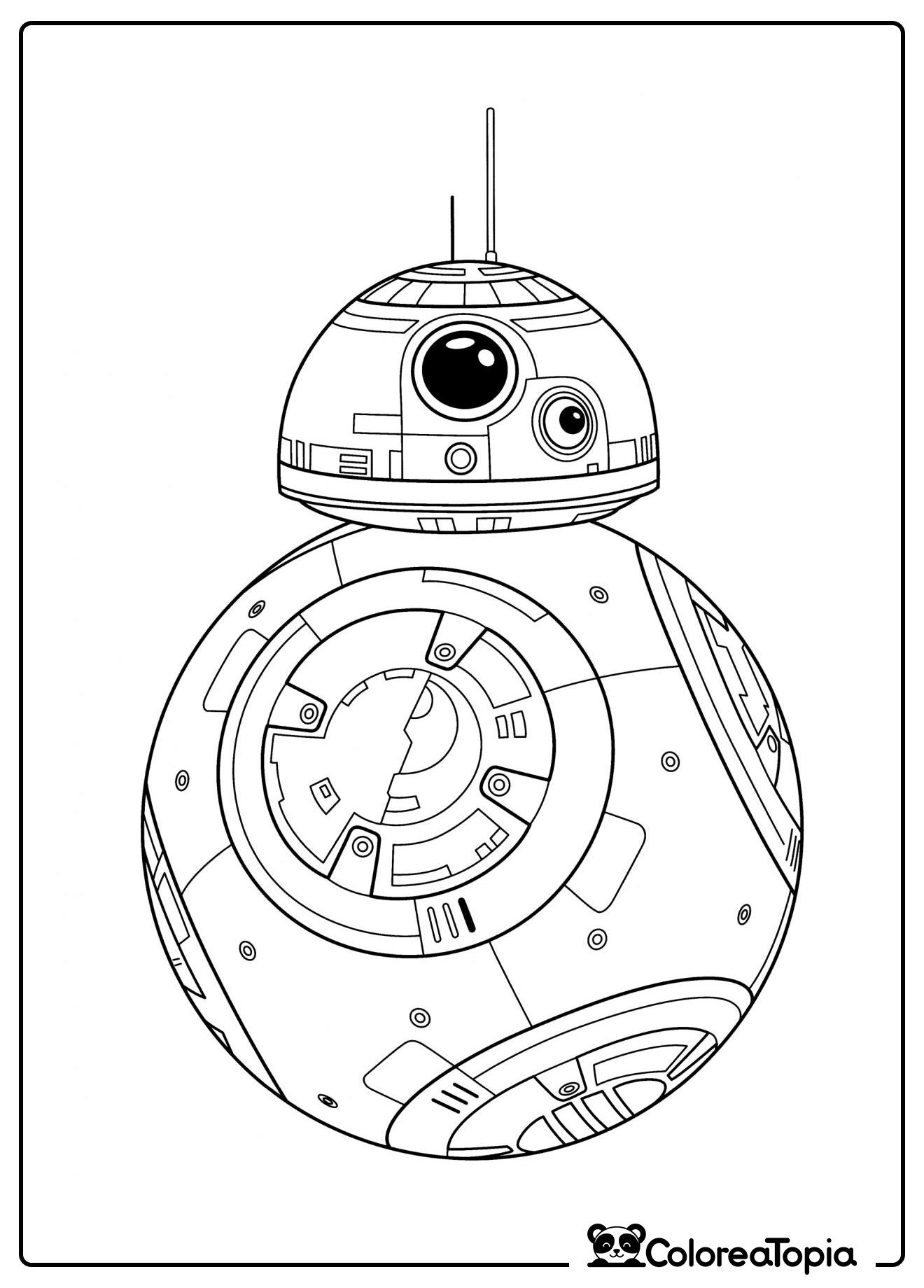 Droide BB-8 - dibujo para colorear