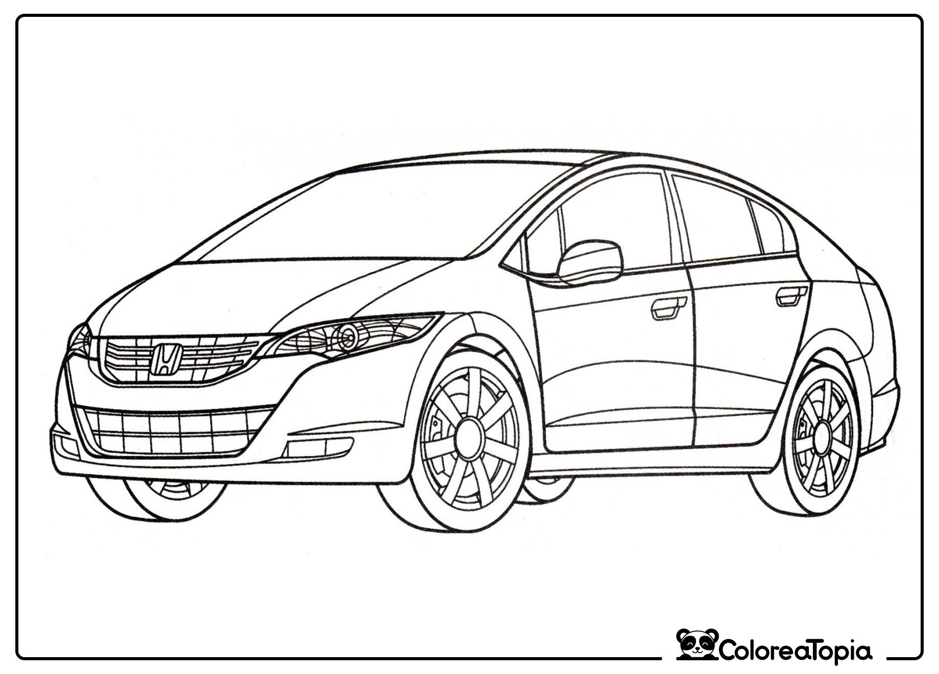 Honda FCX Clarity - dibujo para colorear