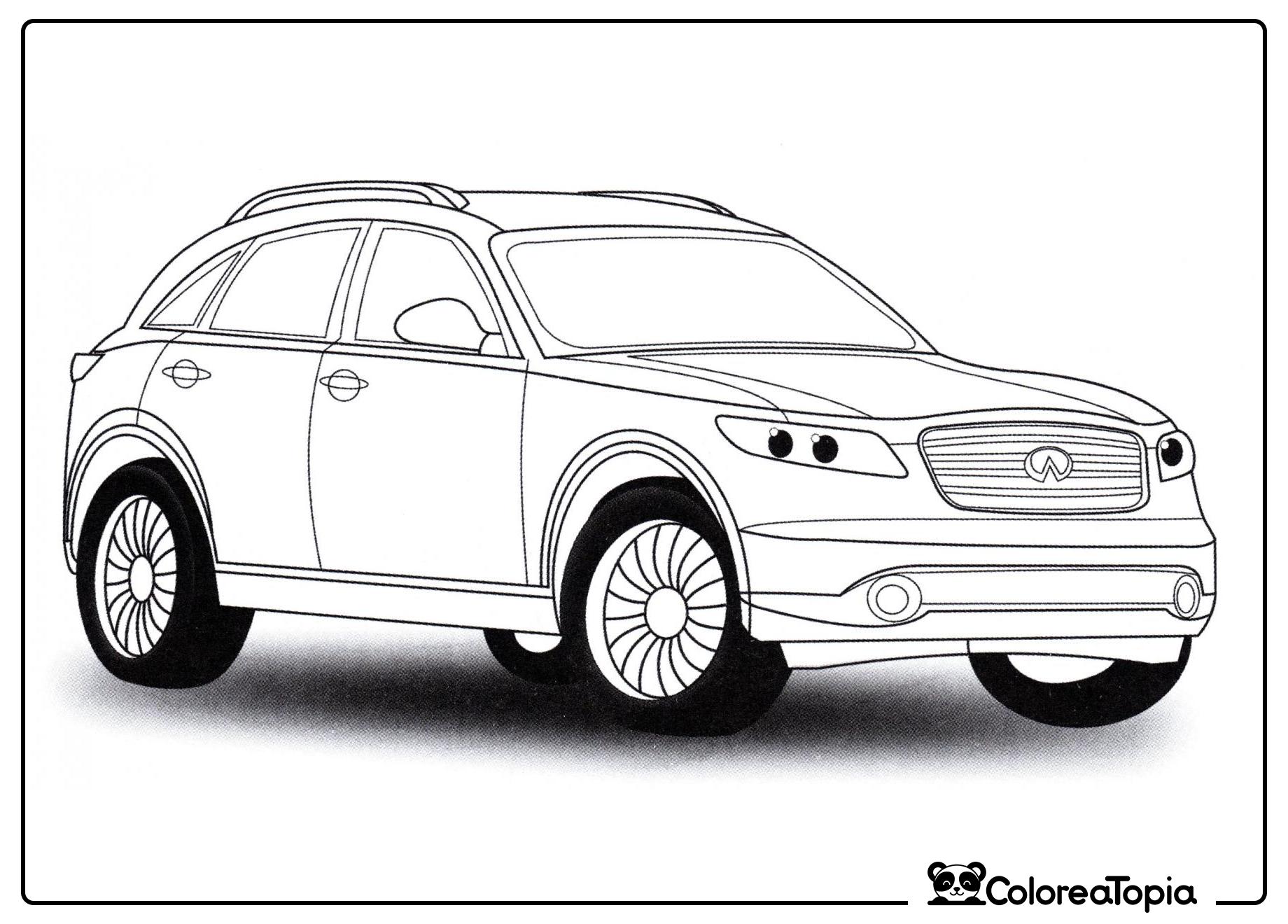 Infiniti FX - dibujo para colorear