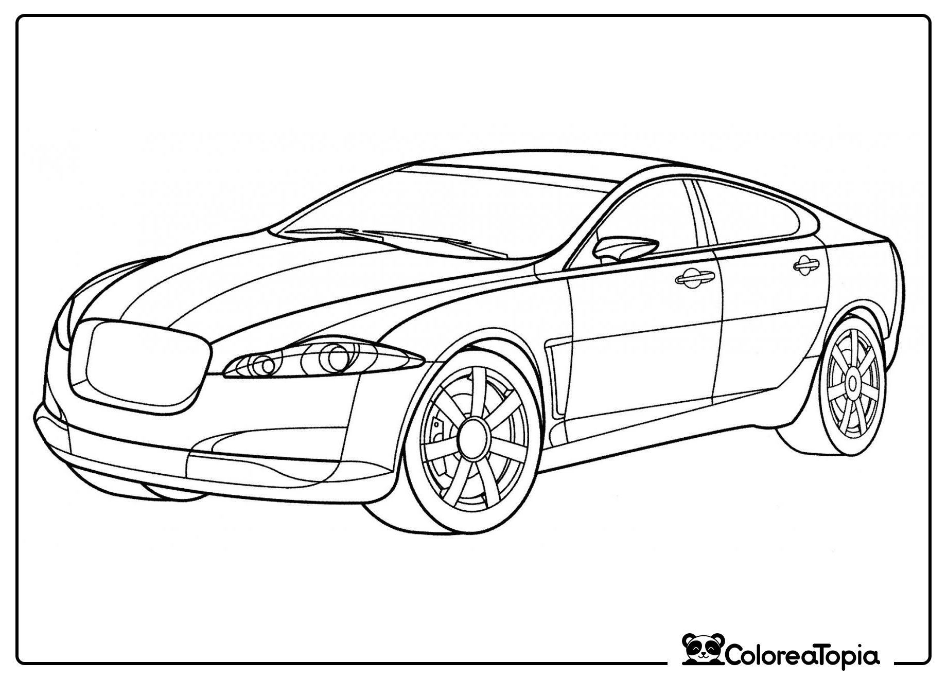 Jaguar C-XF - dibujo para colorear