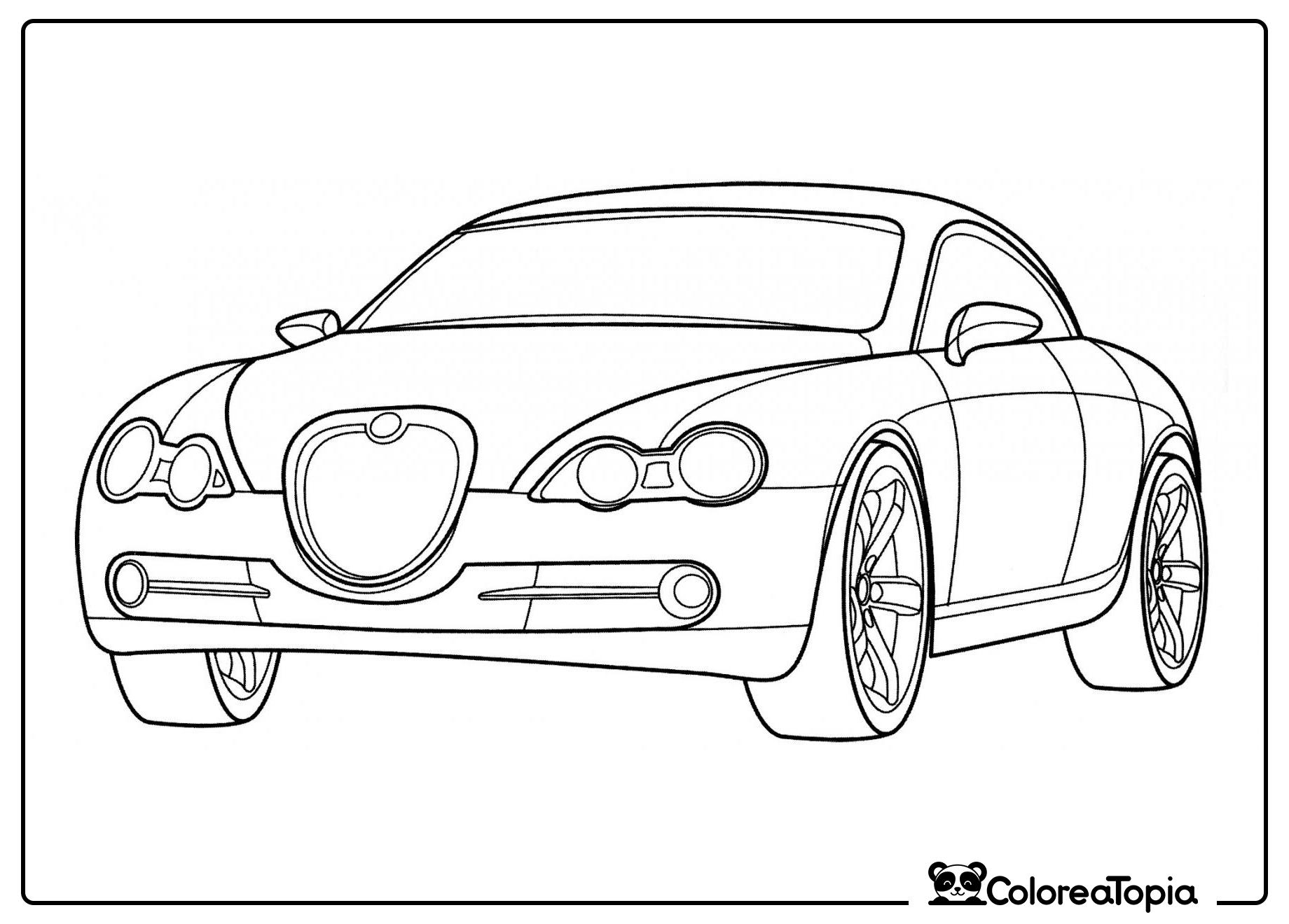 Jaguar R-D6 - dibujo para colorear