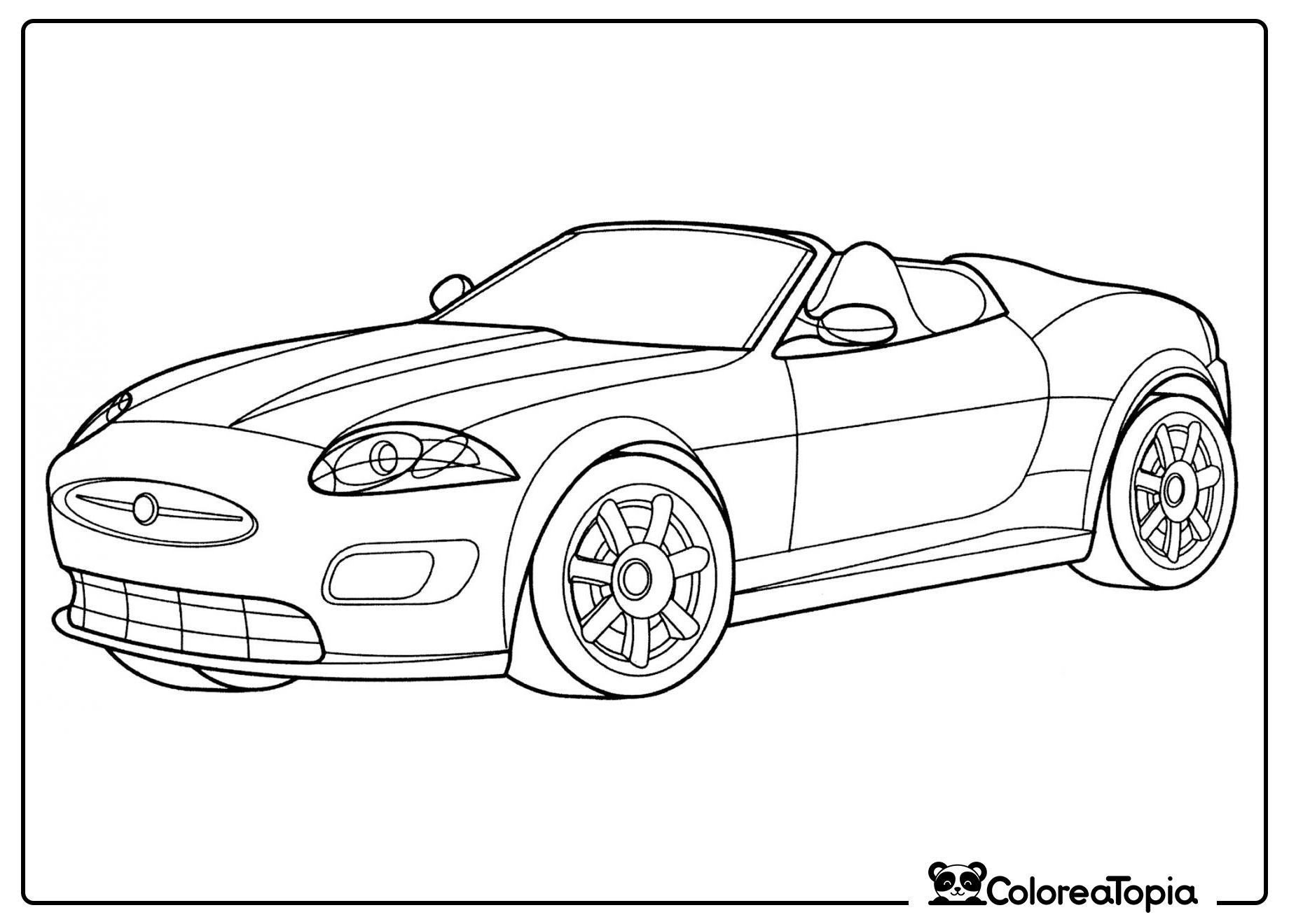 Jaguar XKR - dibujo para colorear