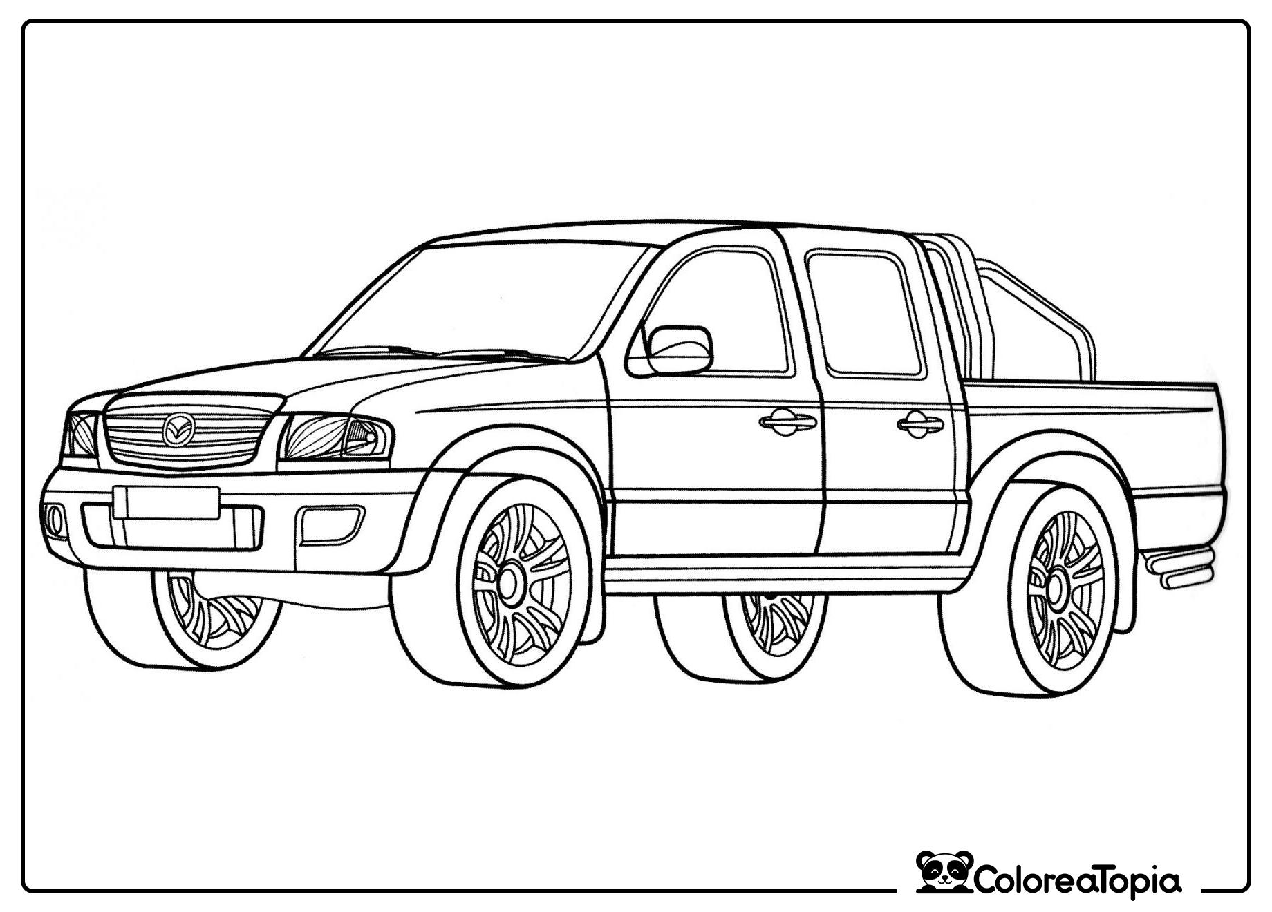 Mazda B2500 - dibujo para colorear