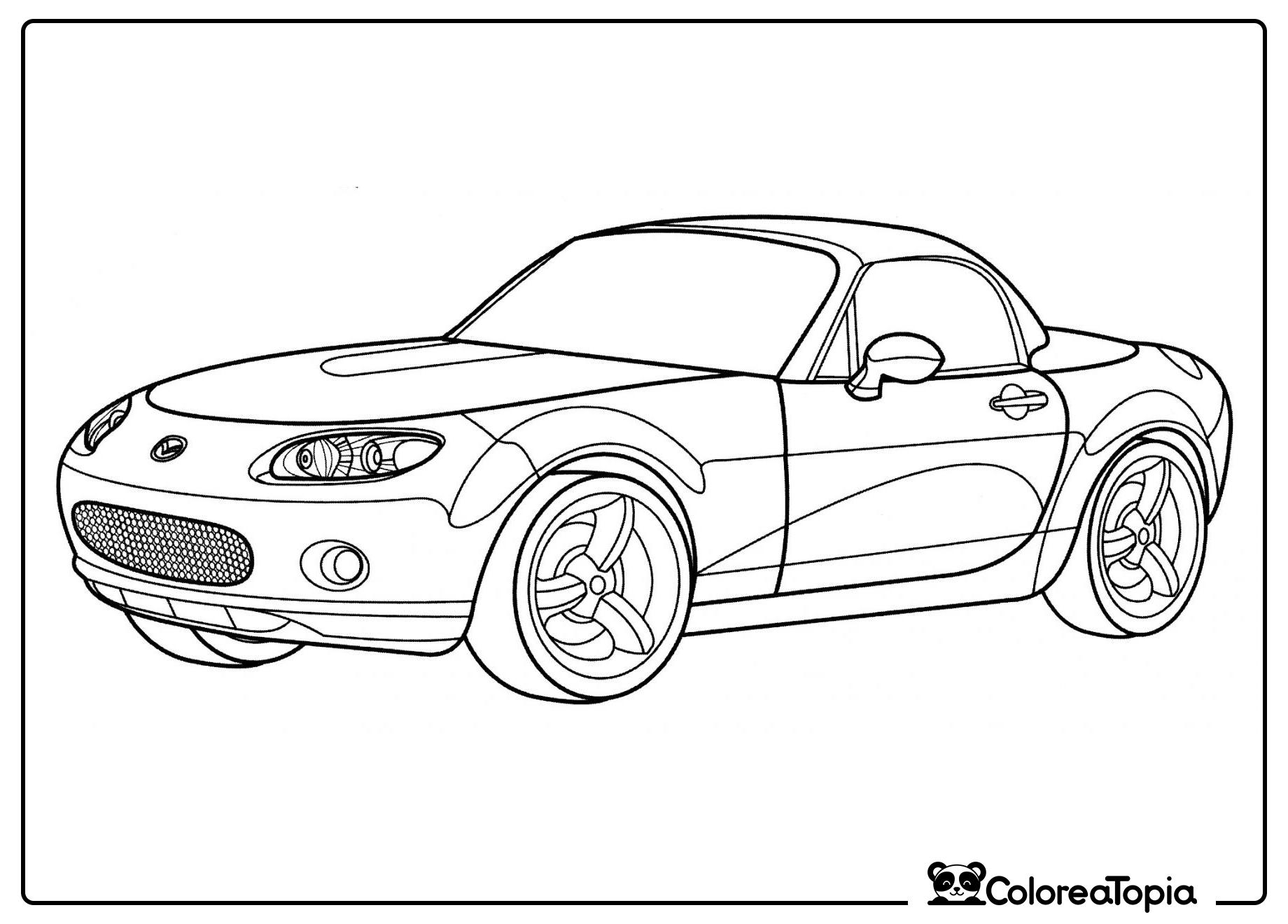 Mazda MX-5 - dibujo para colorear