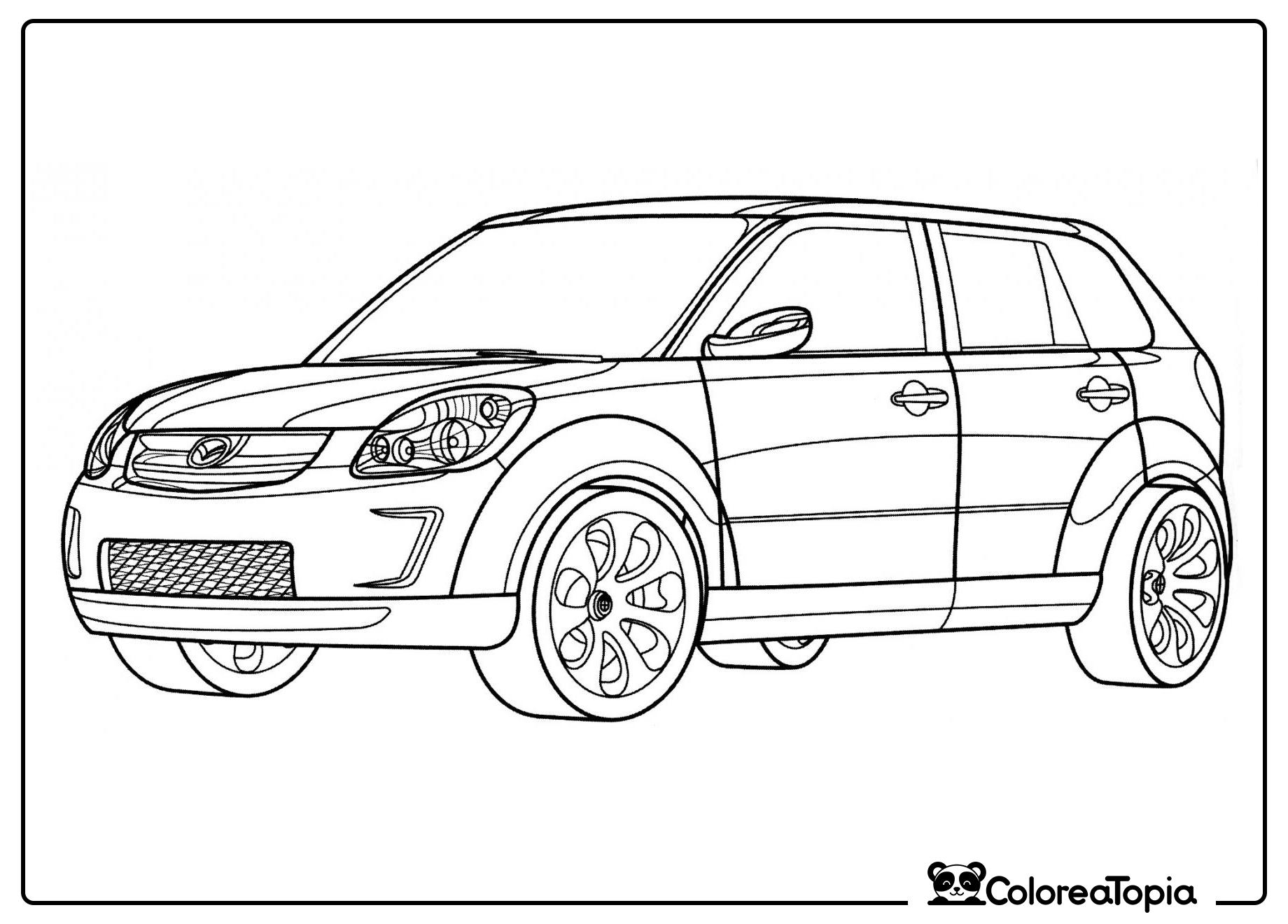 Mazda MX-Micro Deportivo - dibujo para colorear