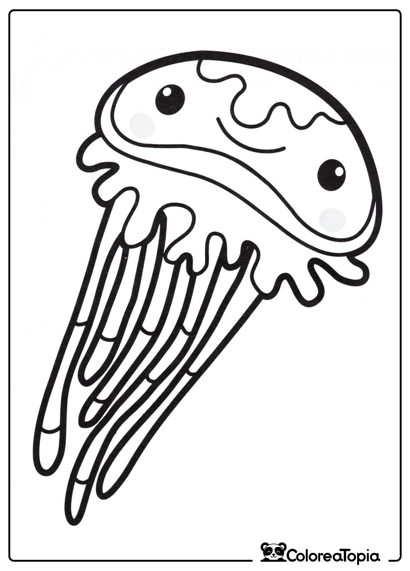 Medusa linda - dibujo para colorear