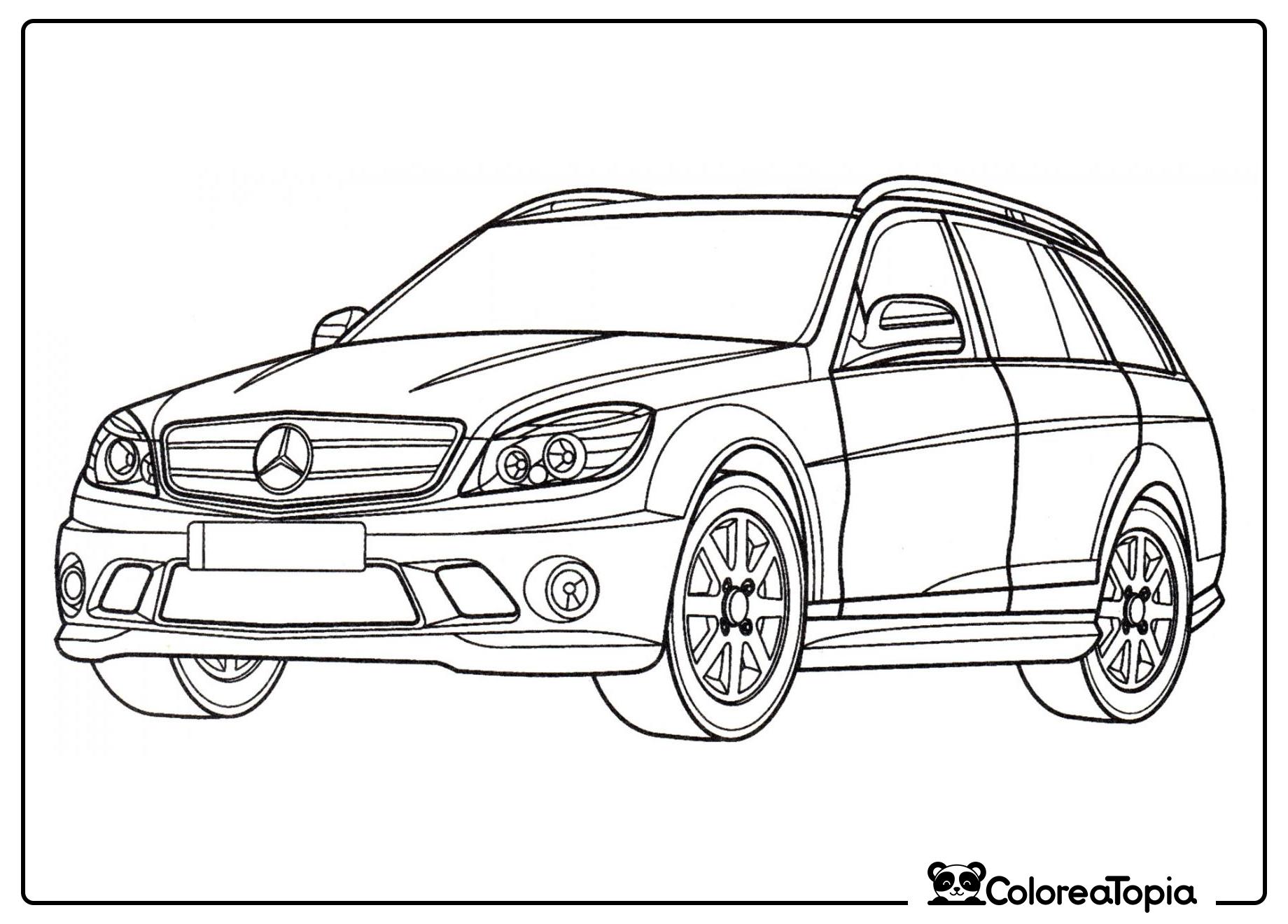 Mercedes C63 AMG - dibujo para colorear