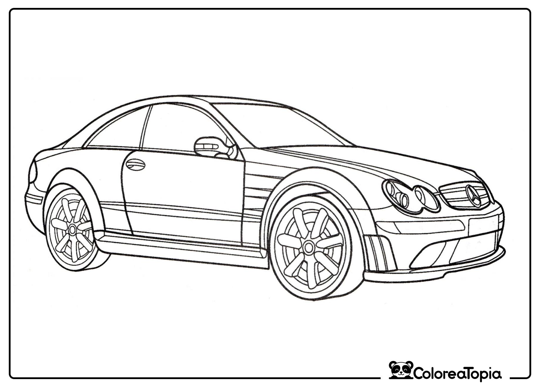 Mercedes CLK 550 - dibujo para colorear