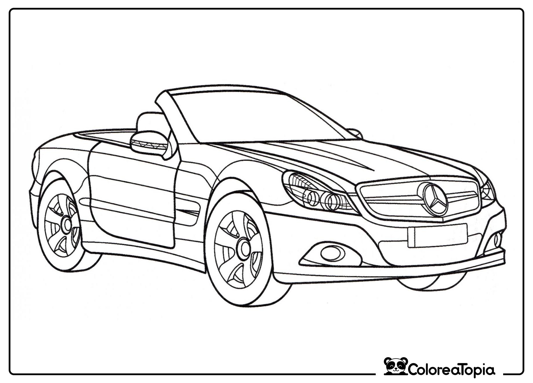 Mercedes SL 500 - dibujo para colorear