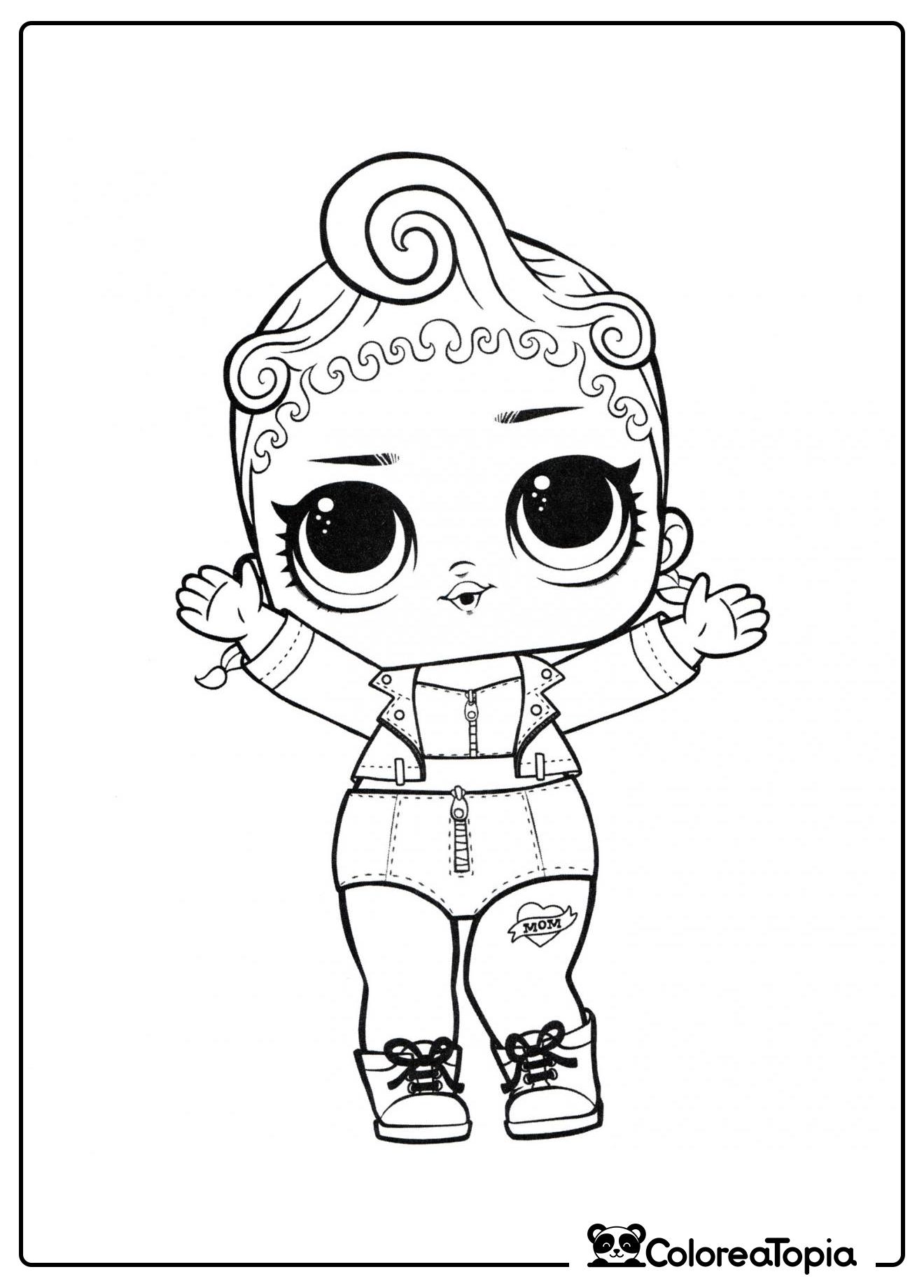 Muñeca LOL - dibujo para colorear