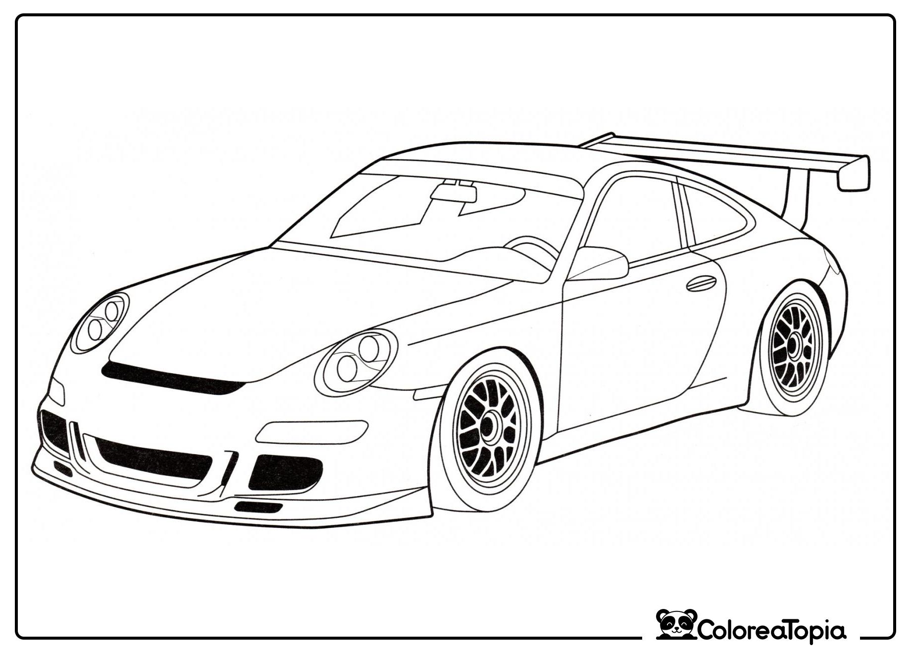 Porsche 911 GT3 - dibujo para colorear