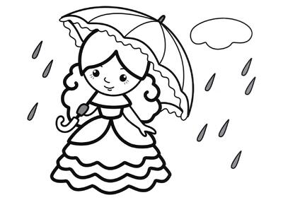 Princesa bajo la lluvia