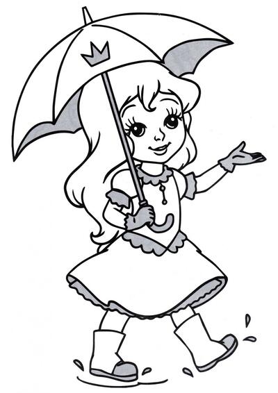 Princesa con paraguas