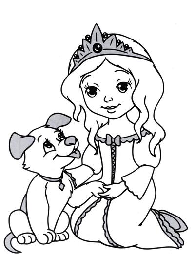 Princesa y su cachorro