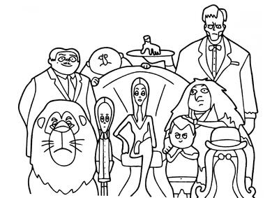 Retrato familiar de los Addams