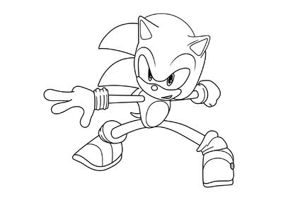 Sonic en posición de combate