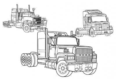 Tres grandes camiones
