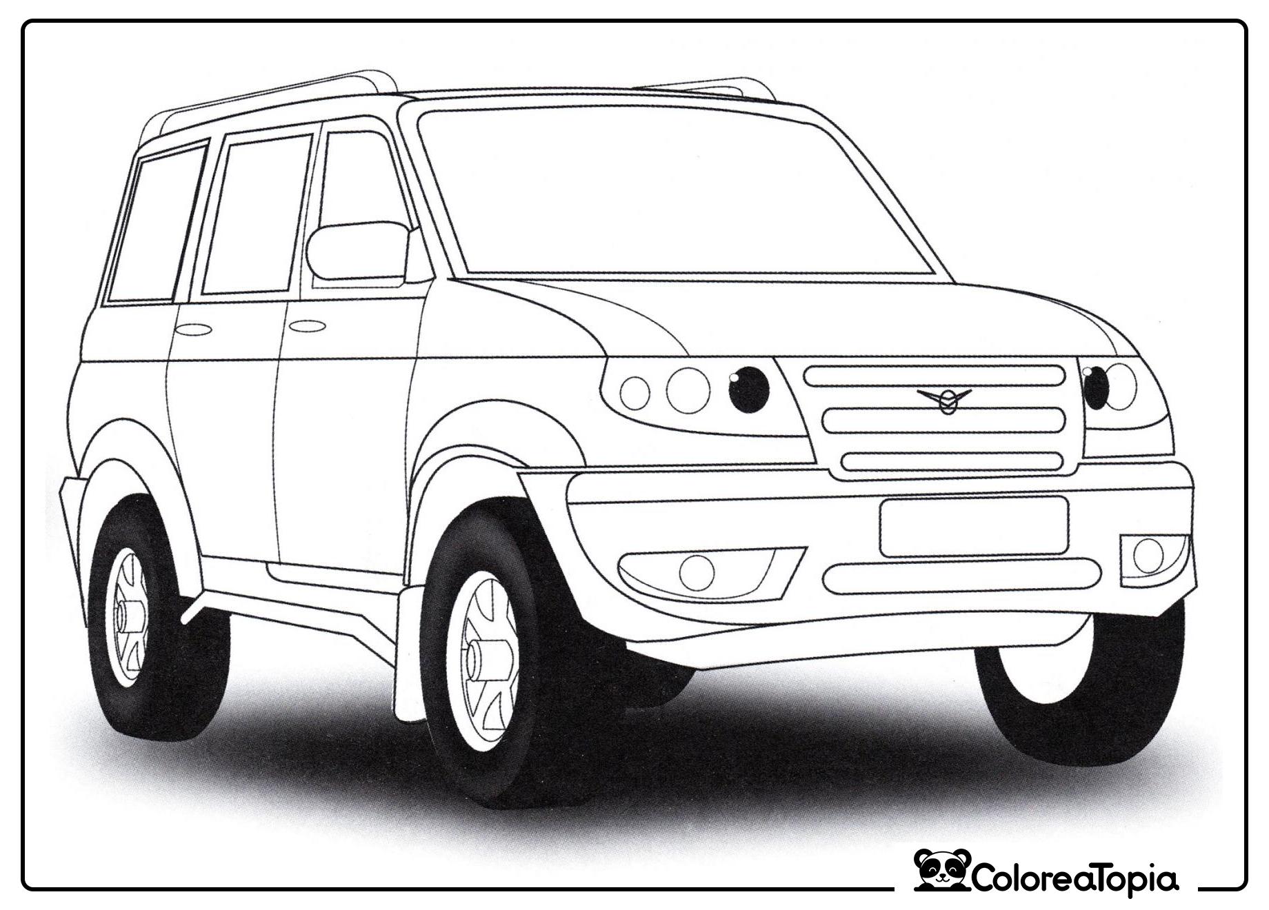 UAZ Patriot - dibujo para colorear