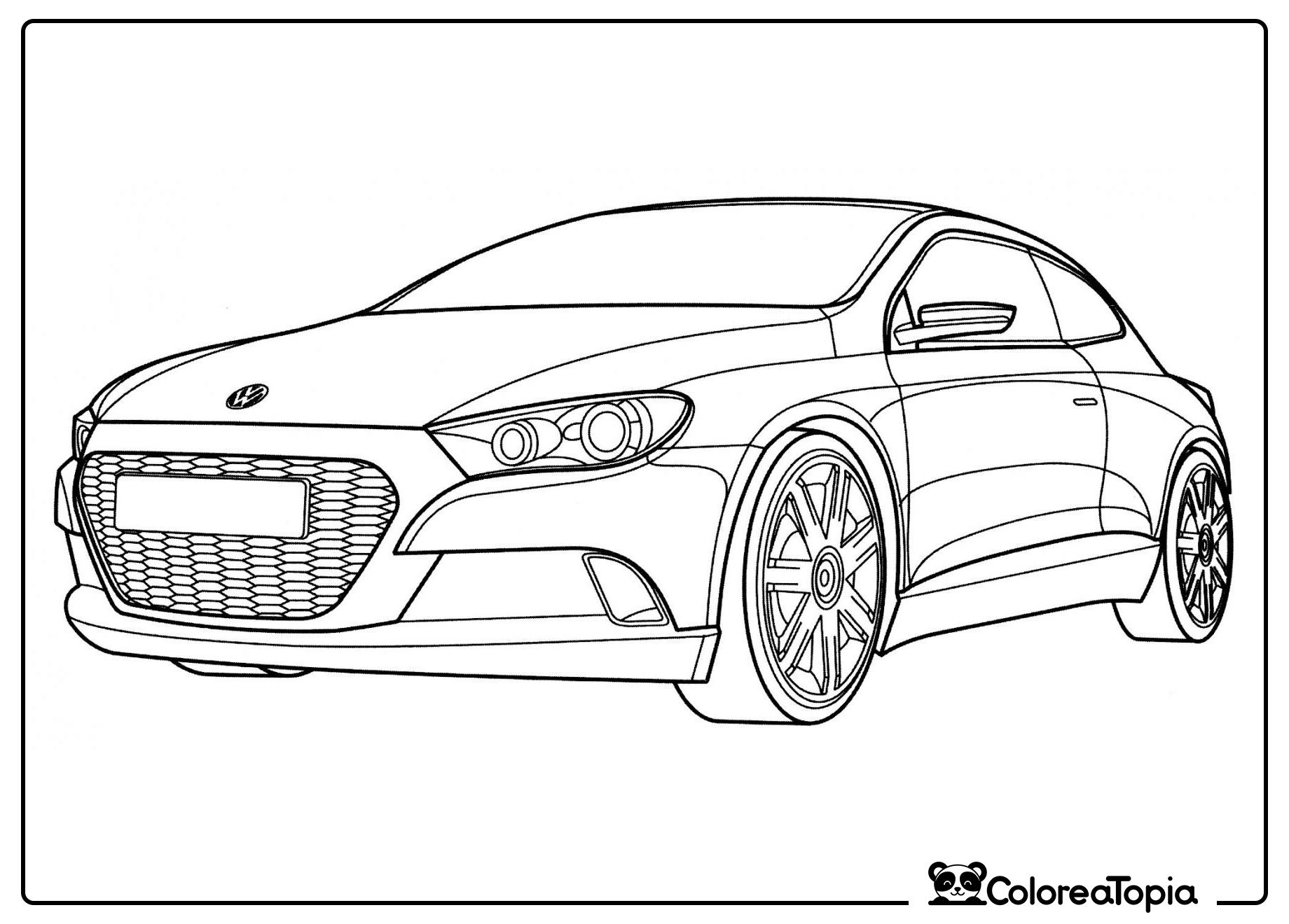 Volkswagen Iroc - dibujo para colorear