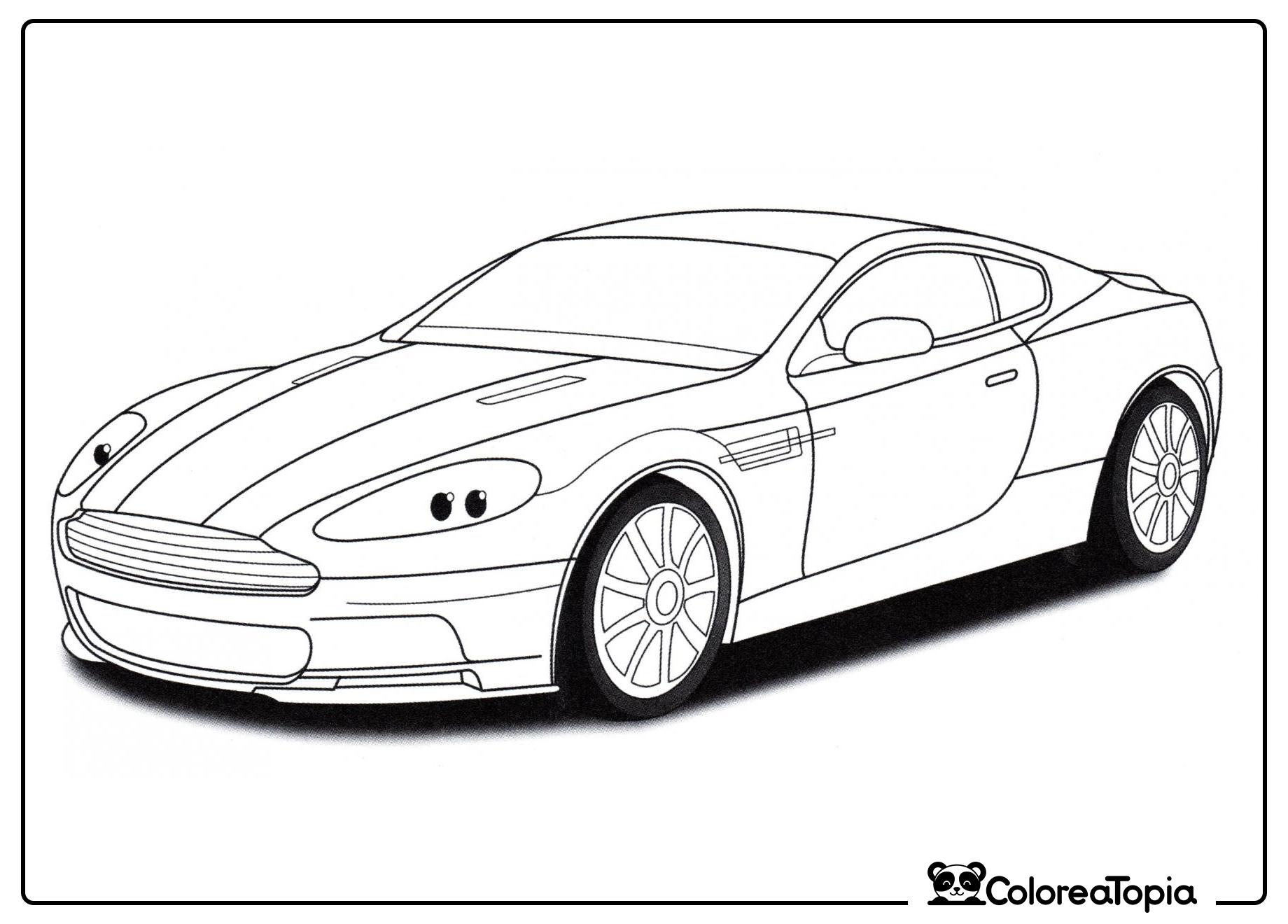 Aston Martin DBS - dibujo para colorear