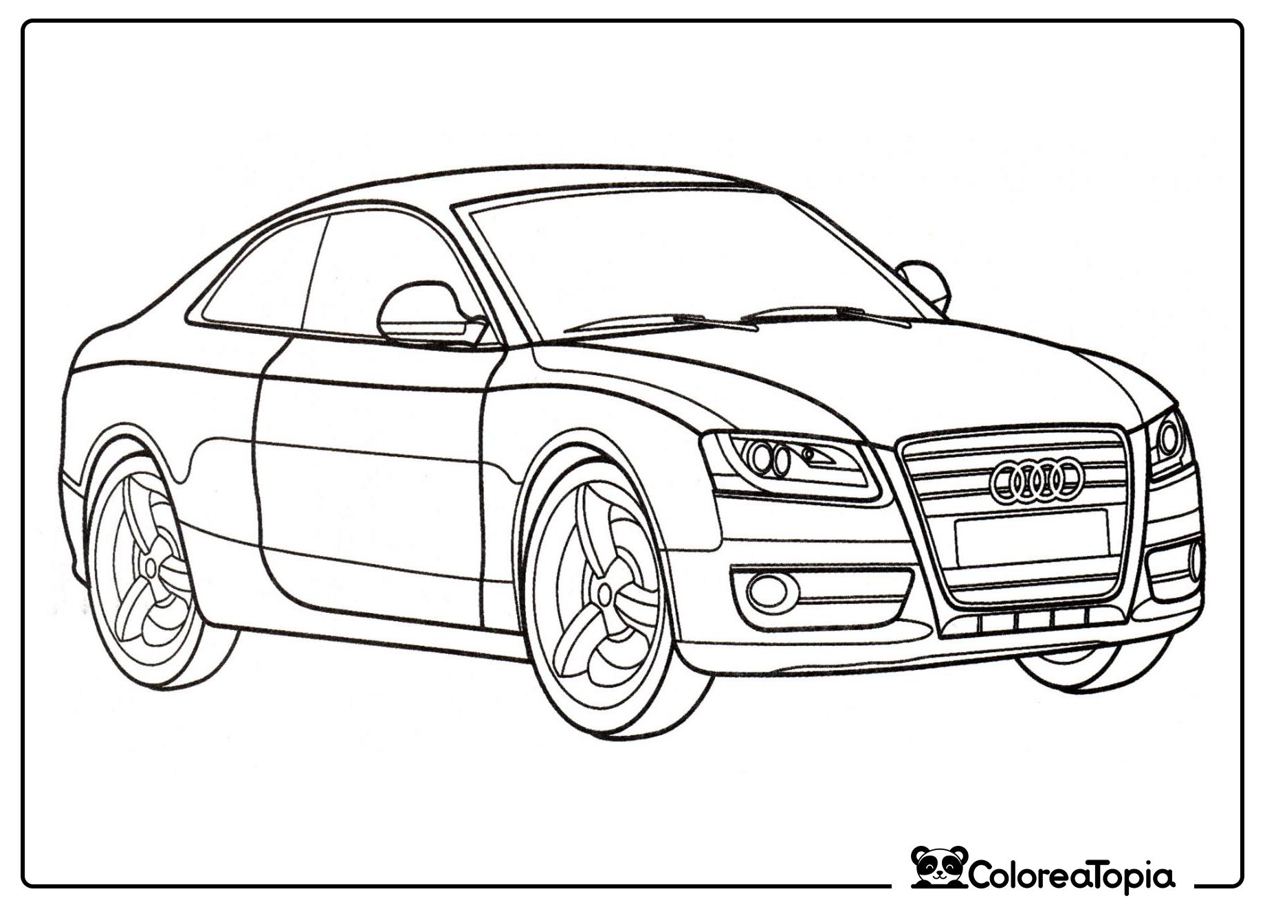 Audi A5 Coupé - dibujo para colorear