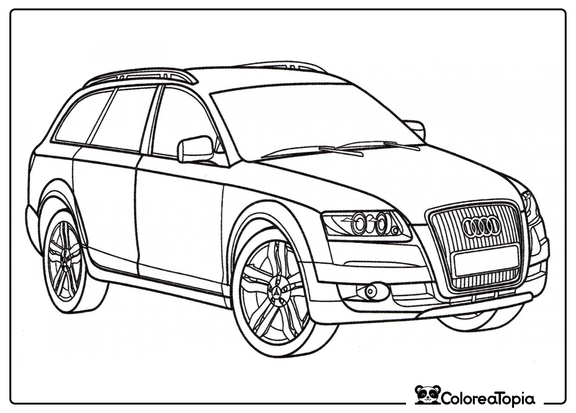 Audi A6 - dibujo para colorear