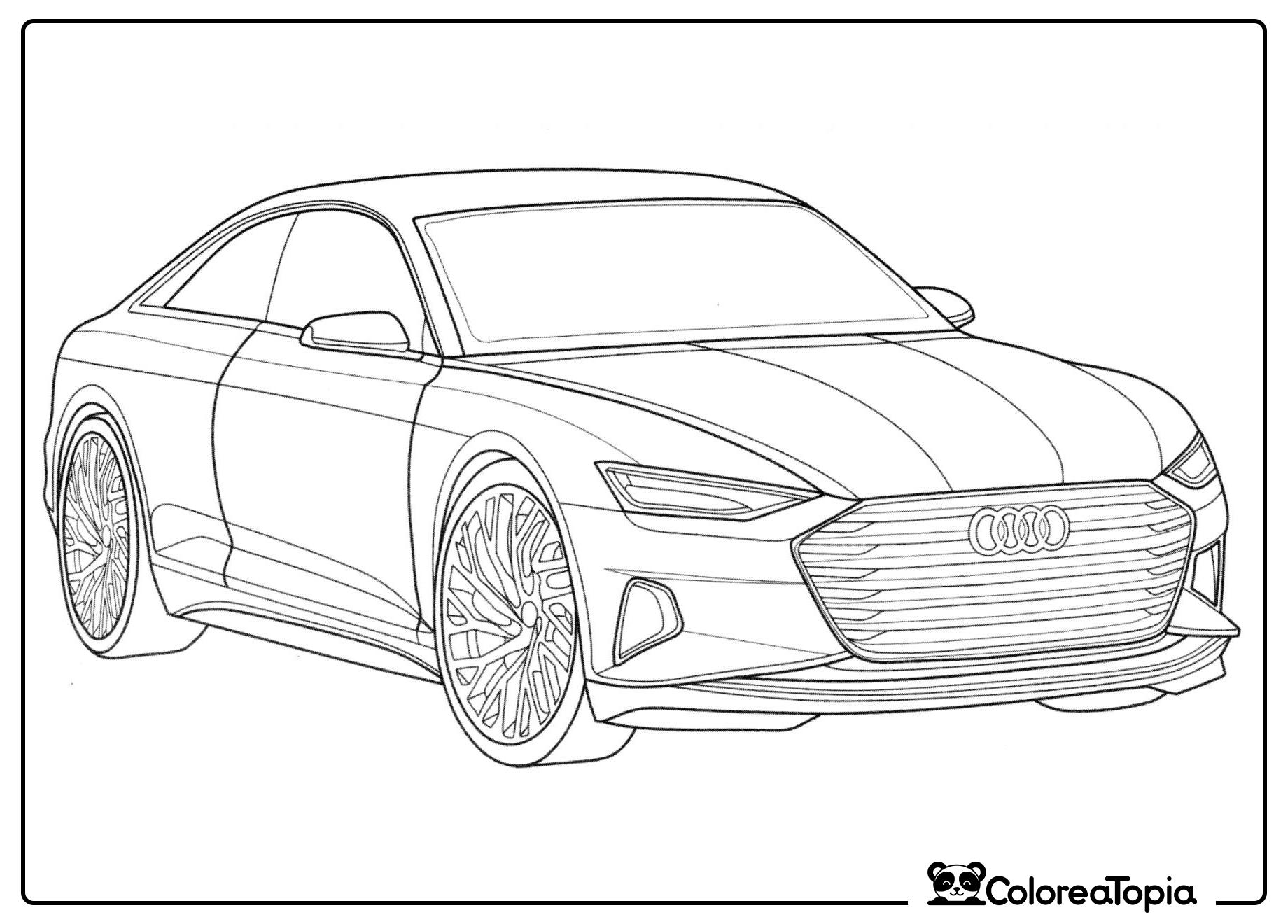 Audi A9 - dibujo para colorear