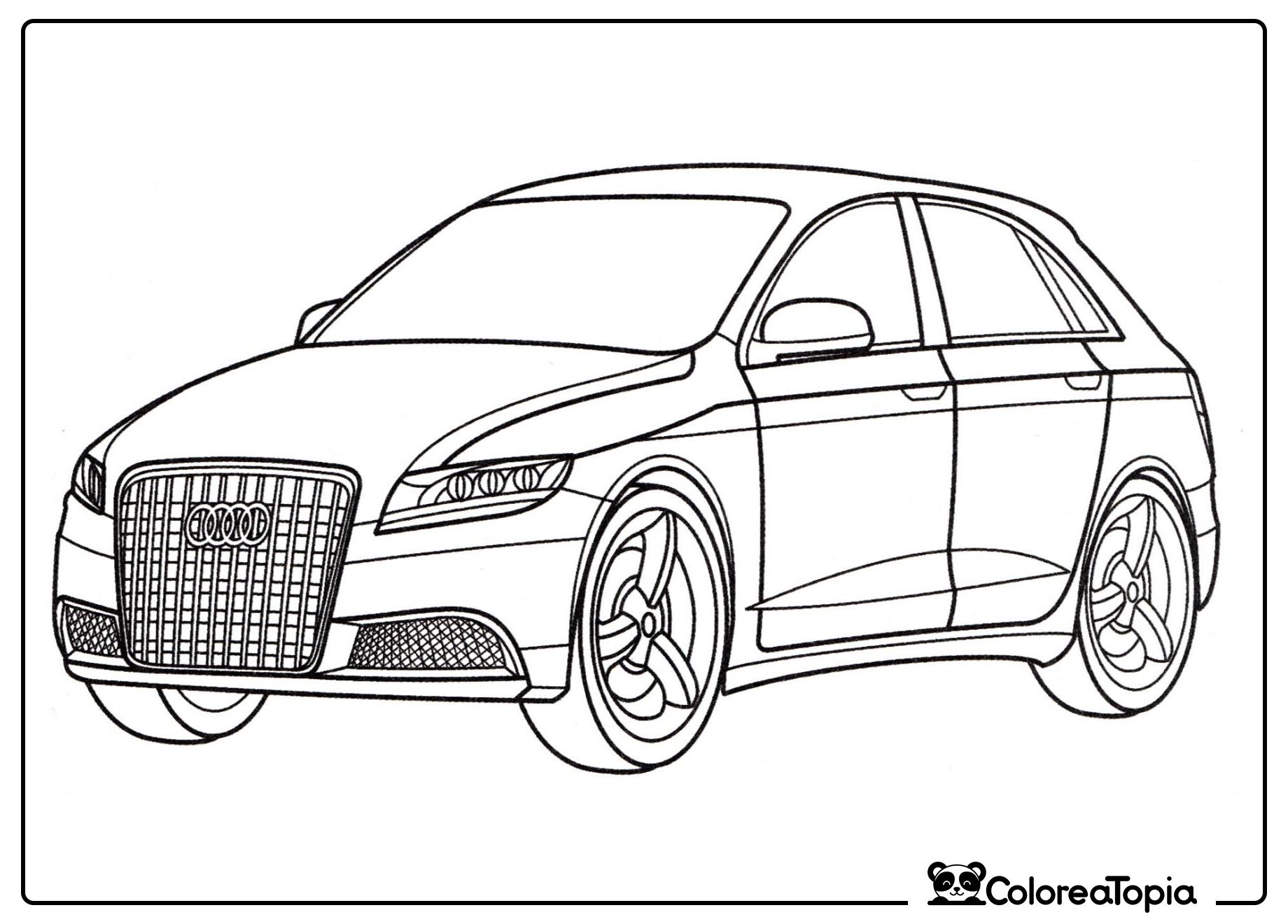 Audi Roadjet - dibujo para colorear