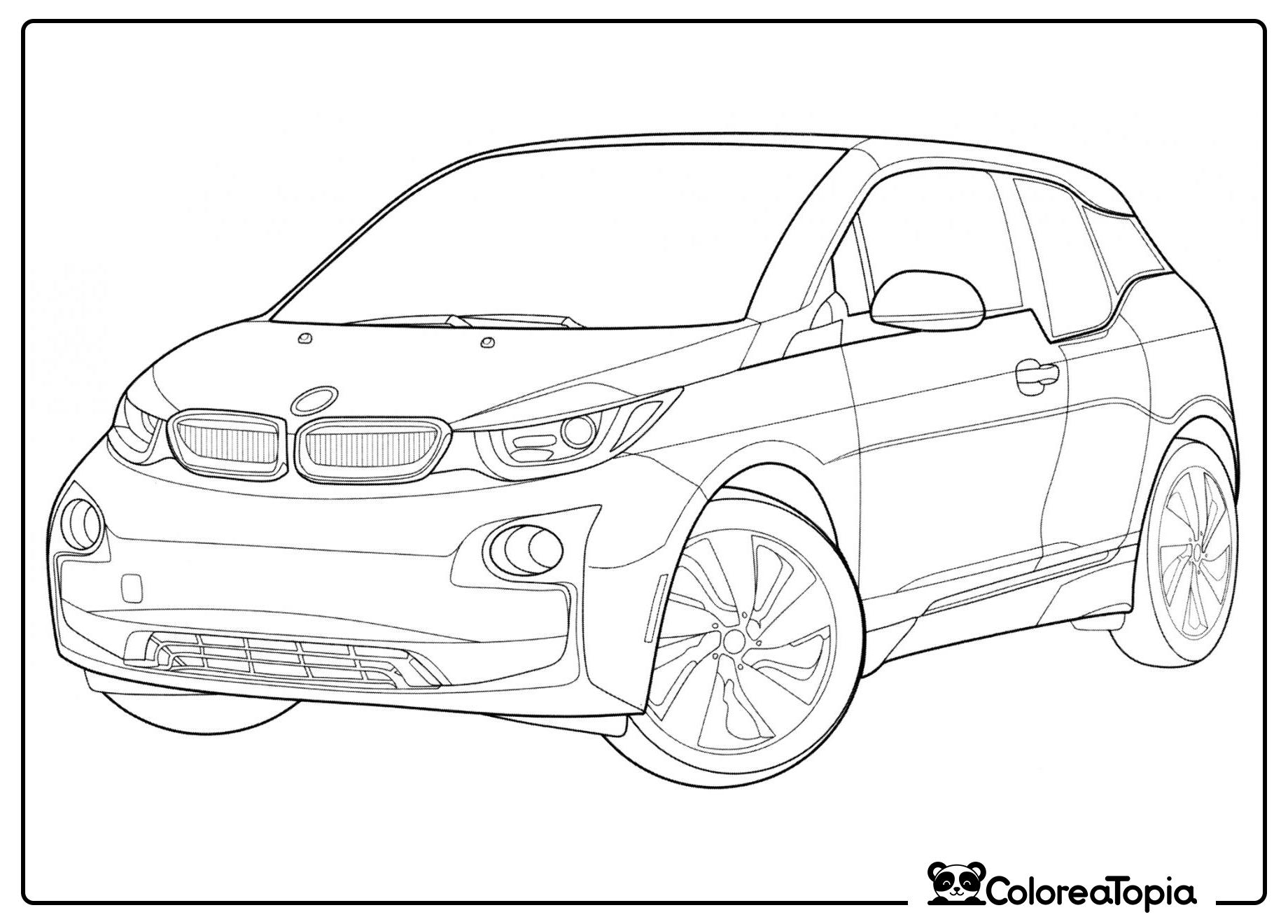 BMW i3 - dibujo para colorear