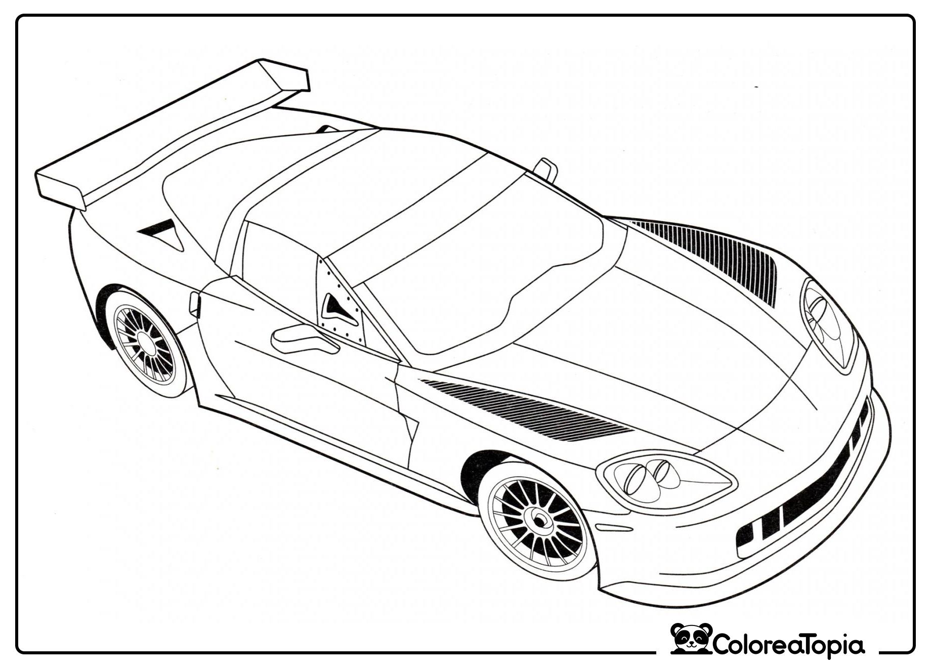 Chevrolet Corvette C6R - dibujo para colorear