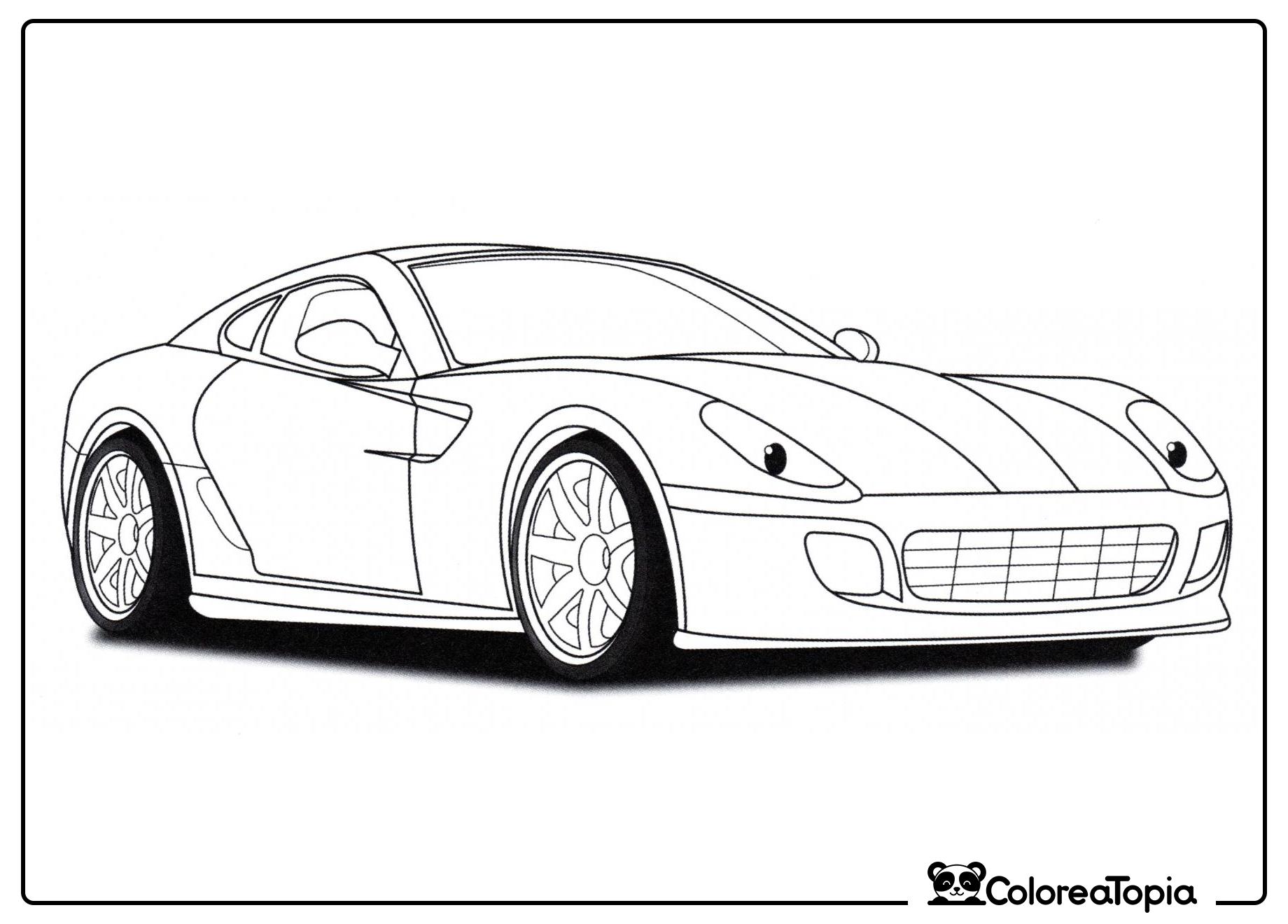 Ferrari 599 GTB - dibujo para colorear