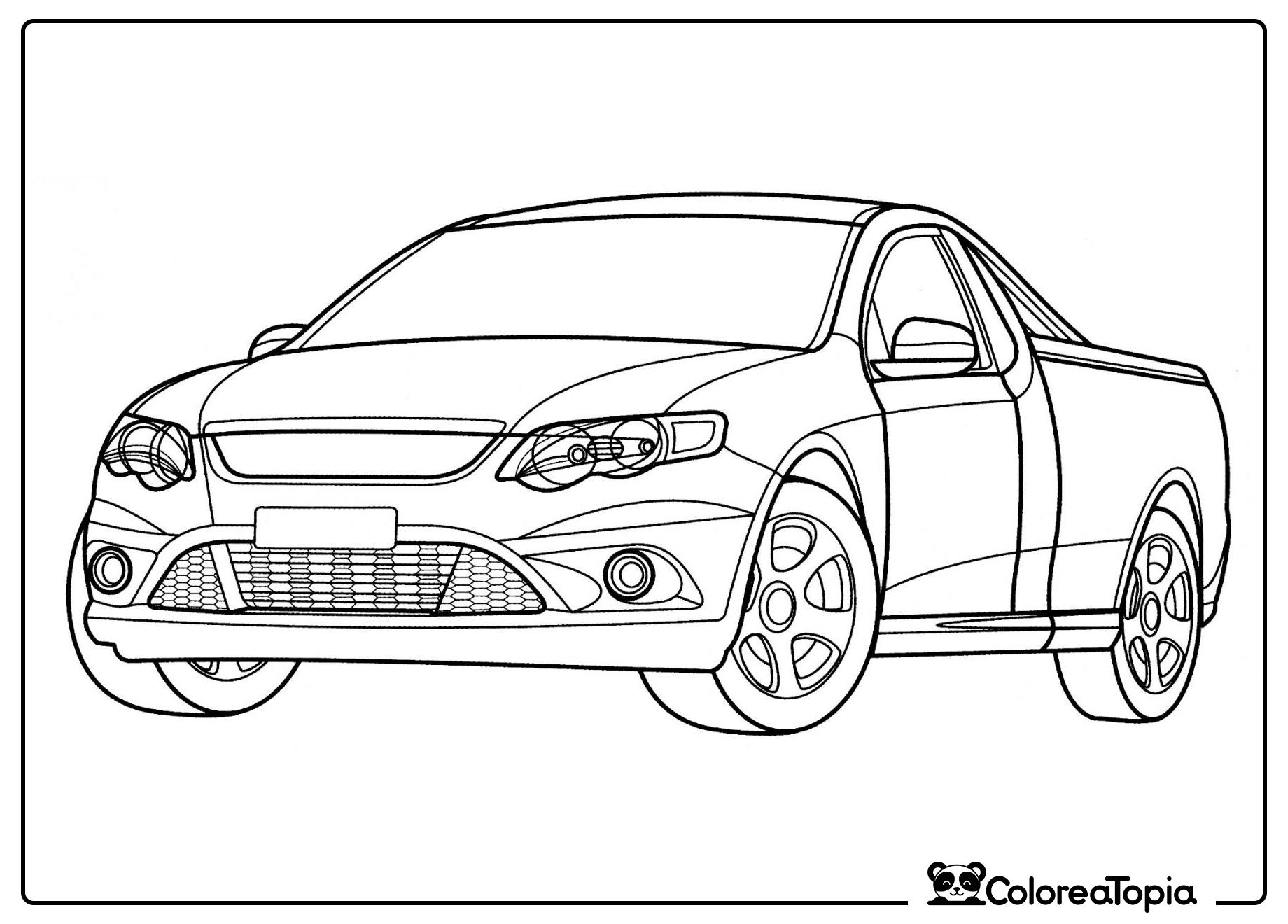 Ford FG Falcon - dibujo para colorear