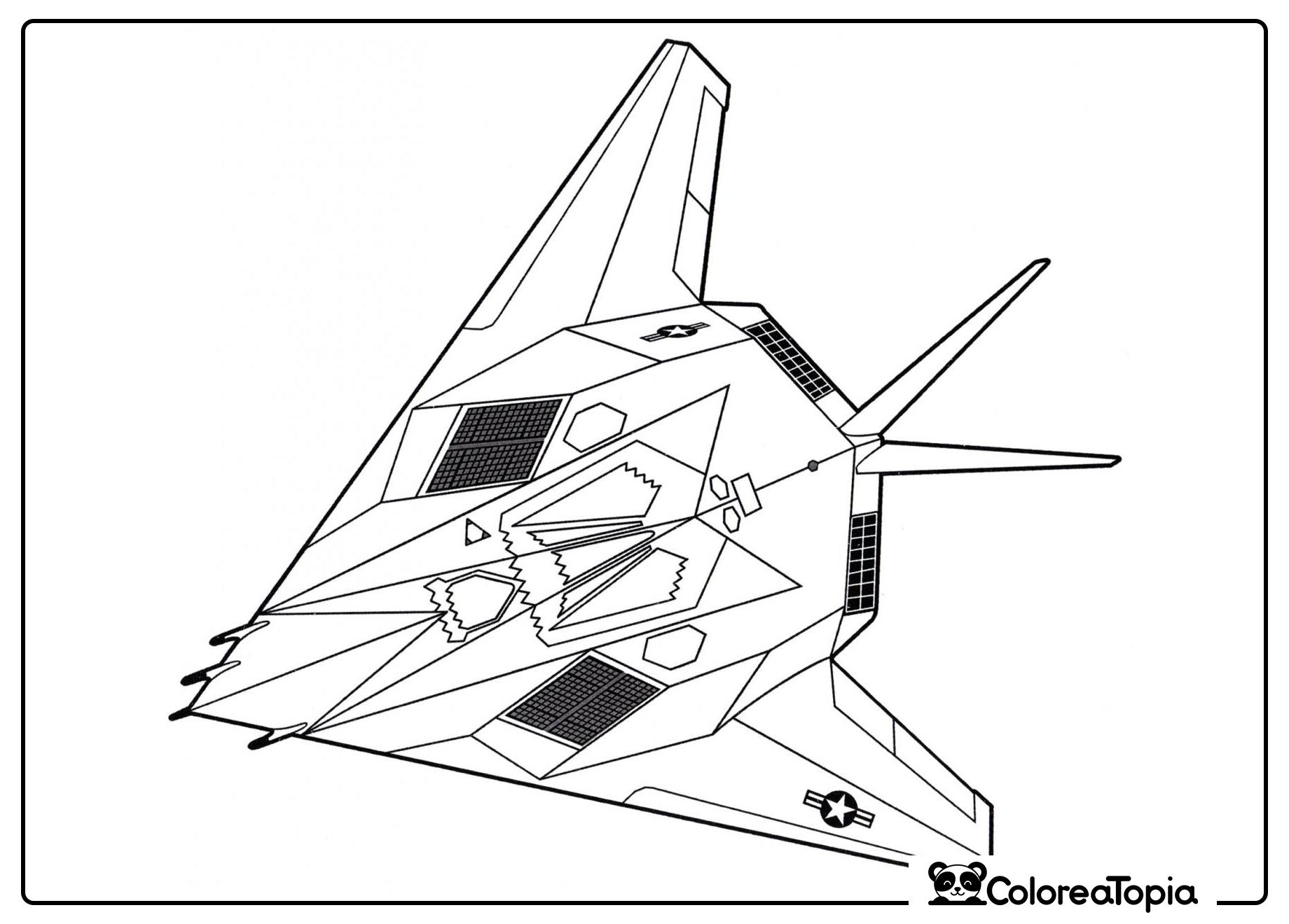 Lockheed F-117 Nighthawk - dibujo para colorear