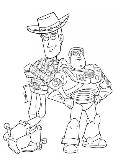 Los amigos Woody y Buzz Lightyear